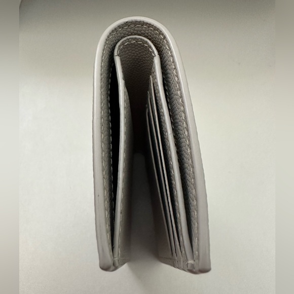 Saint Laurent YSL Bi-fold Wallet Leather Gray - Picture 3 of 9